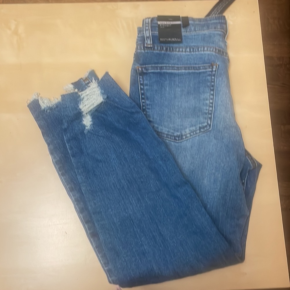 NWT Nordstrom - STS - See Through Soul High Rise Straight Leg Blue Jeans - Picture 5 of 5